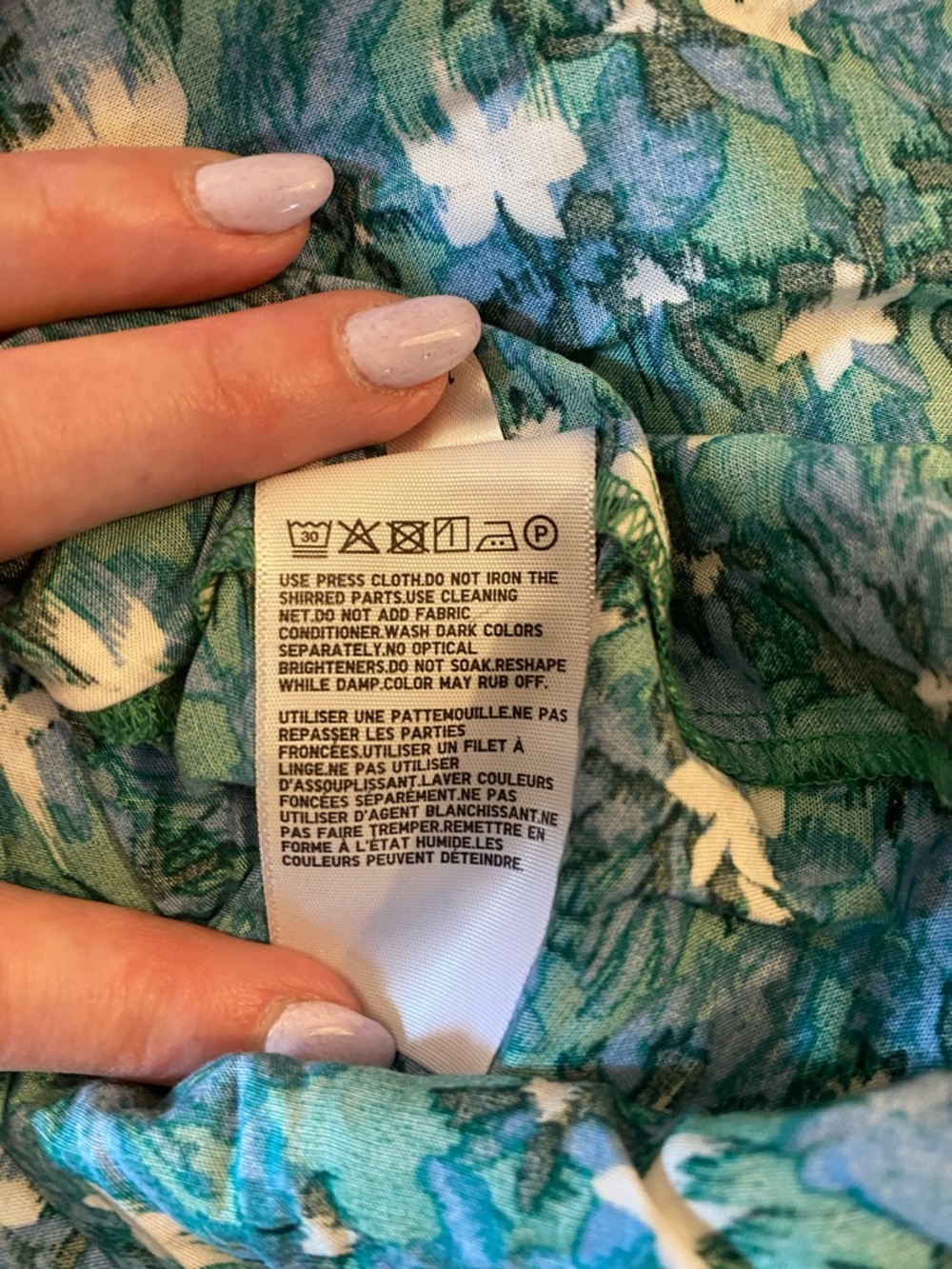 Green Floral A-Line Maxi Skirt - Picture 10 of 14